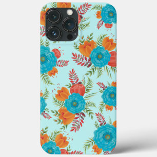 Retro Blommigt iPhone 13 Pro Max Fodral