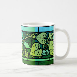 Retro blommigt kaffemugg