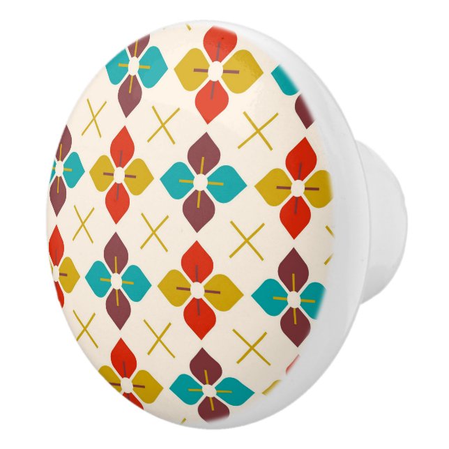 Retro-Blommigt Knopp (Höger)