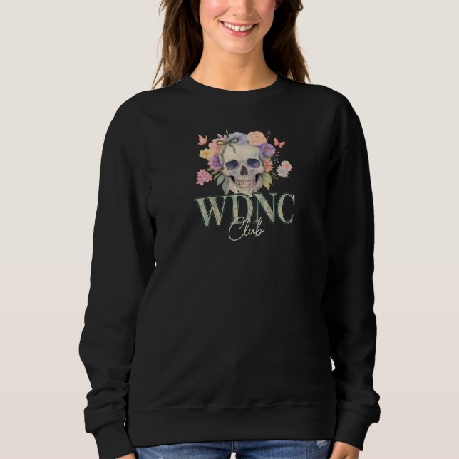 Retro Blommigt Skull Stil T Shirt (Framsida)