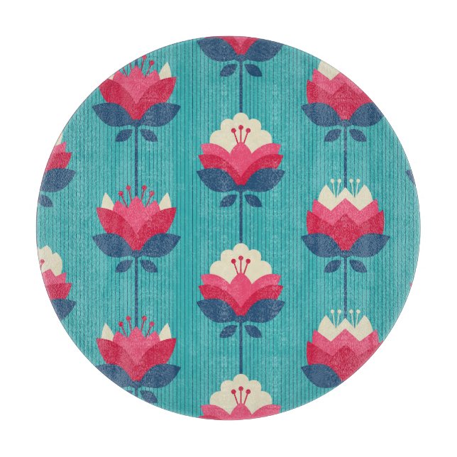 Retro blommigt sömlös mönster. (Framsidan)