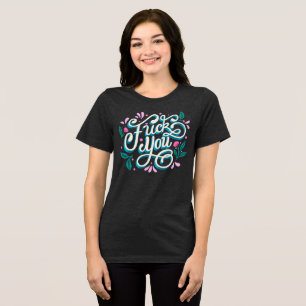 Retro-Blommigten "F*ck You" T-shirt