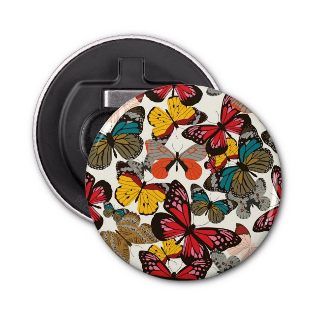 Retro blommönster 5 flasköppnare (Framsidan)