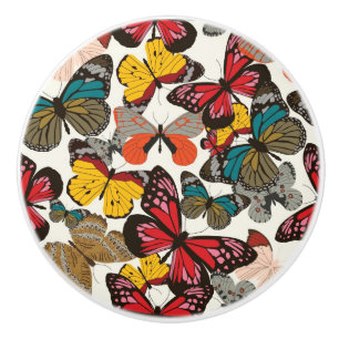 Retro blommönster knopp