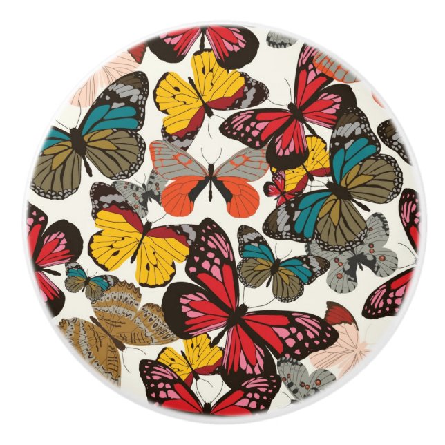 Retro blommönster knopp (Framsidan)