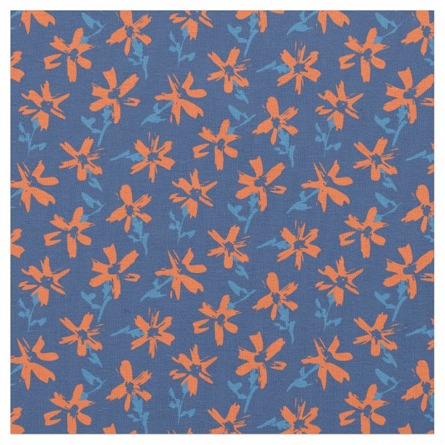 Retro-blommönstret i Boho stil. Abstraktens Daisy Tyg (Närbild)