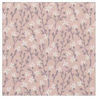 Retro-blommönstret i Boho stil. Rosa sakura. Tyg