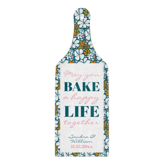 Retro-blommor 70-talets romantisk roligt (Framsidan)