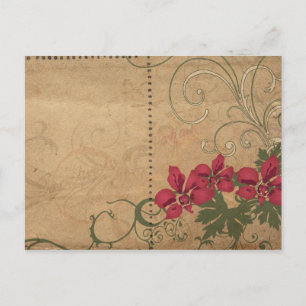 Retro-blommor - vykort