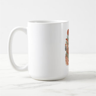 Retro blomster boho konst t-shirt kaffemugg