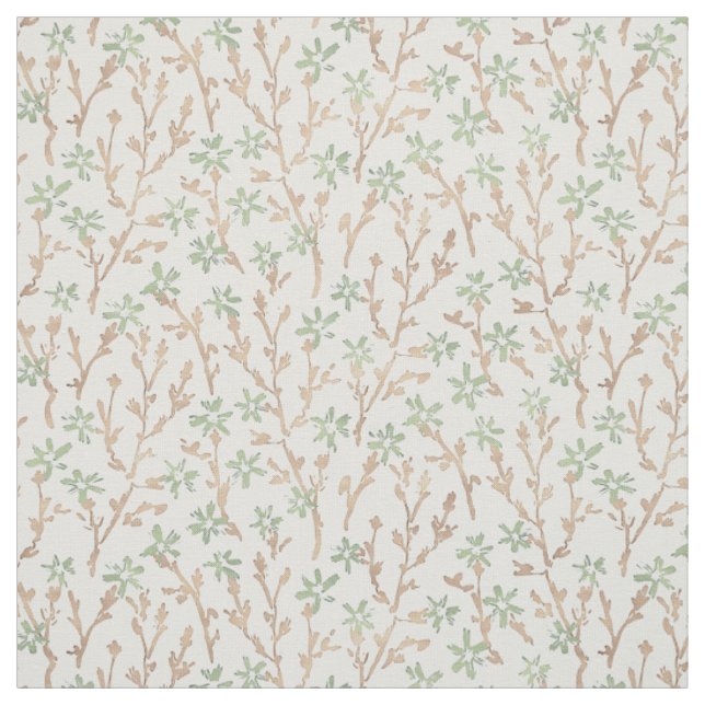 Retro blomster boho mönster. Japanska sakura. Tyg (Provkarta)