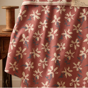 Retro blomster mönster i boho stil. Abstrakt tusen Tyg