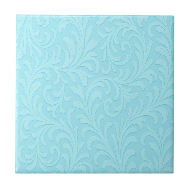 retro blomsterdesign kakelplatta (Framsidan)