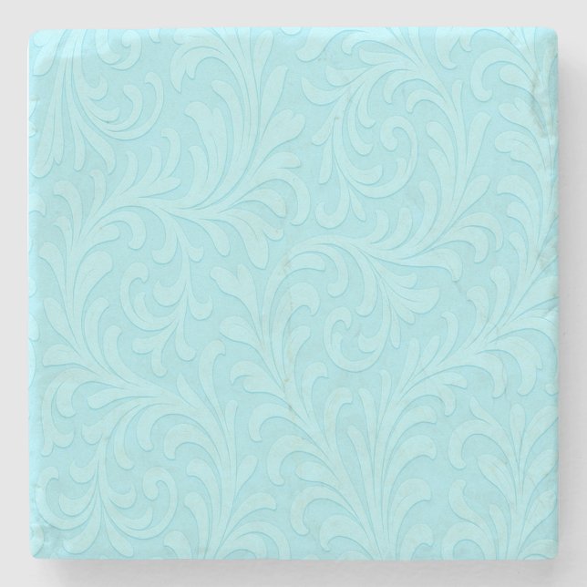 retro blomsterdesign stenunderlägg (Framsidan)