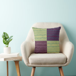 Retro blomsterpatchworkmönster kudde