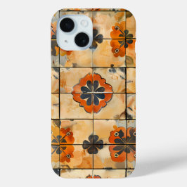 Retro blomsterplattforms telefonskal
