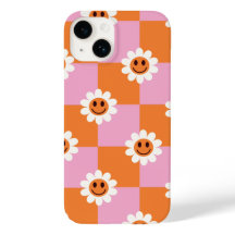 "Retro Bloom - A Checkered Twist on Happity"