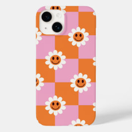 "Retro Bloom - A Checkered Twist on Happity"