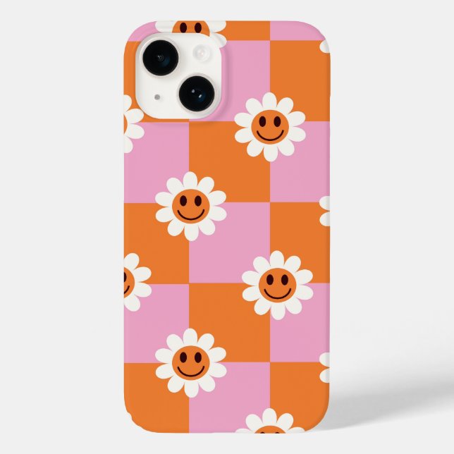 "Retro Bloom - A Checkered Twist on Happity" (Baksida)