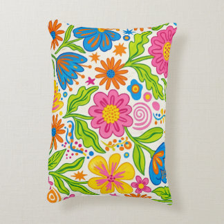 Retro Bloom Blommig Prydnadskudde