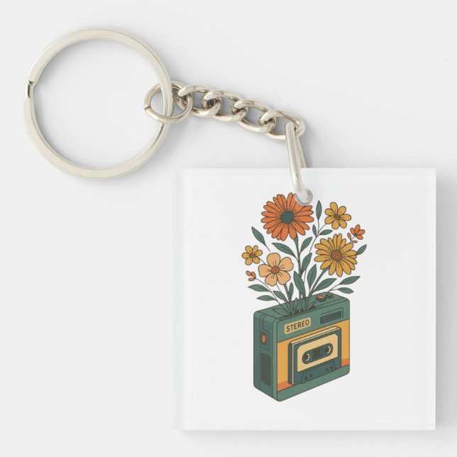 Retro Bloom Box - Blommigt Cassette Explosion (Framsidan)