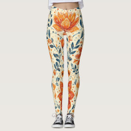 Retro Bloom Burst - Leggings