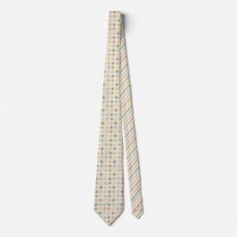 Retro Bloom Geometric Blommigt Skriv ut mönstrad Slips