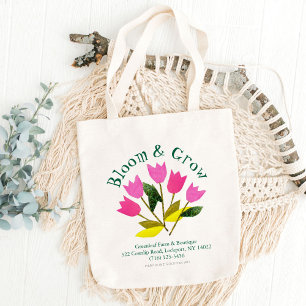 Retro Bloom & Grow Blommigt Garden Farm Boutique Tygkasse