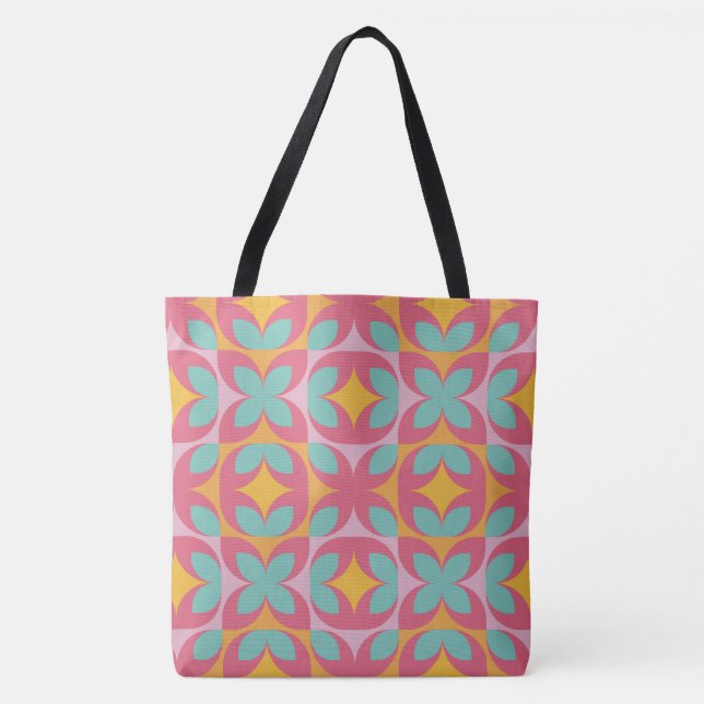 Retro Bloom Mozaïek Tygkasse (Framsida)