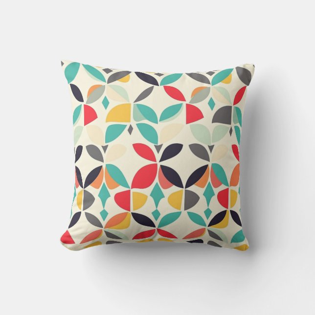 Retro Bloom Pillow Cushion Kudde (Framsida)