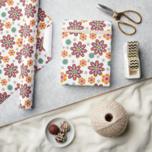 Retro Bloom Pop Inpackningspapper