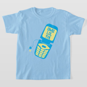 Retro Blue Flip Mobil T-Shirt