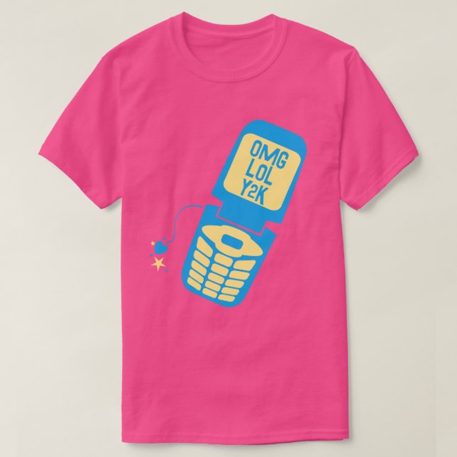Retro Blue Flip Mobil T-Shirt (Design framsida)