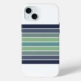 Retro Blue & Green Surfboard Striped 