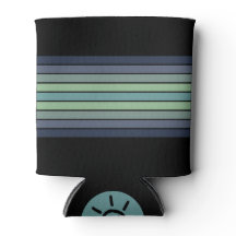 Retro Blue & Grönt Surfboard Stripe