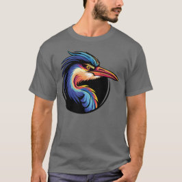Retro Blue Heron Classic Chill Vibes T Shirt