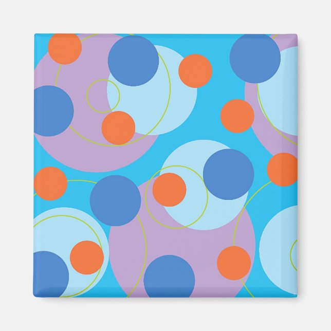 Retro Blue Ice Magnet (Framsidan)