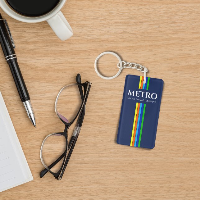 Retro Blue Modern Rand Business Logotyp (Skapare uppladdad)