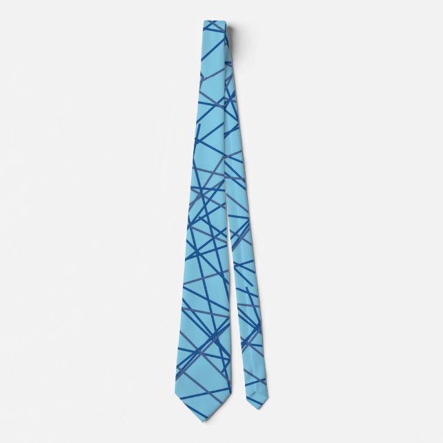 Retro Blue Necktie! Slips (Framsida)