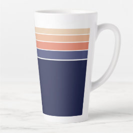 Retro Blue och Peach Stripe