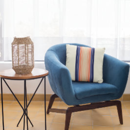 Retro Blue och Perfekt "Surfboard" Stripe Pillow Kudde