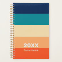 Retro Blue Orange Yellow Stripe 2026 Name