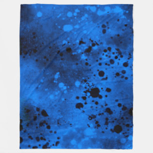 Retro Blue Paint-plattformen Fleece Blanket