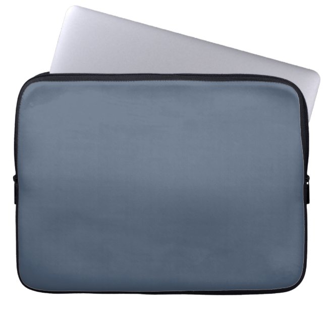 Retro Blue Solid Färg Plain Laptop Fodral (Framsidan)