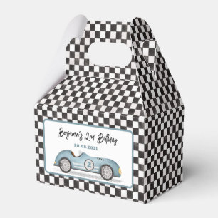 Retro Blue Tävling Car Two Fast Boy 2 Bird Presentaskar