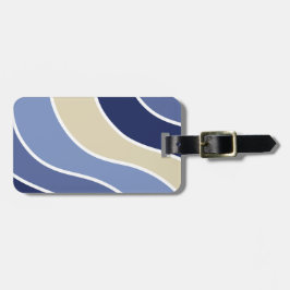 Retro Blue Vågar Anpassningsbar Bagagebricka