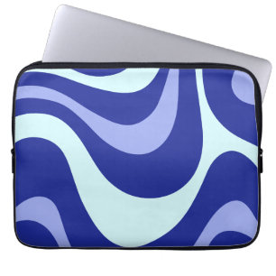 Retro Blue Vågar Tablet Protection Sleeve