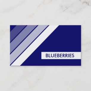 retro BLUEBERRIES Visitkort