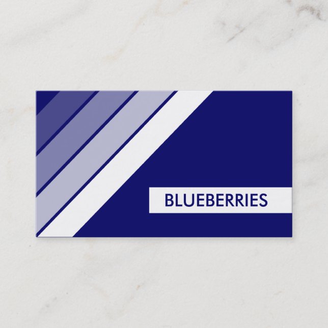 retro BLUEBERRIES Visitkort (Framsida)