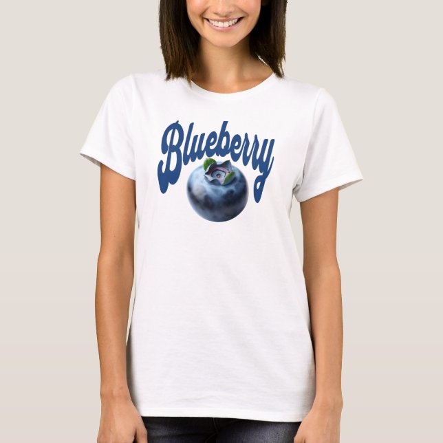 Retro Blueberry Burst Charm T Shirt (Framsida)